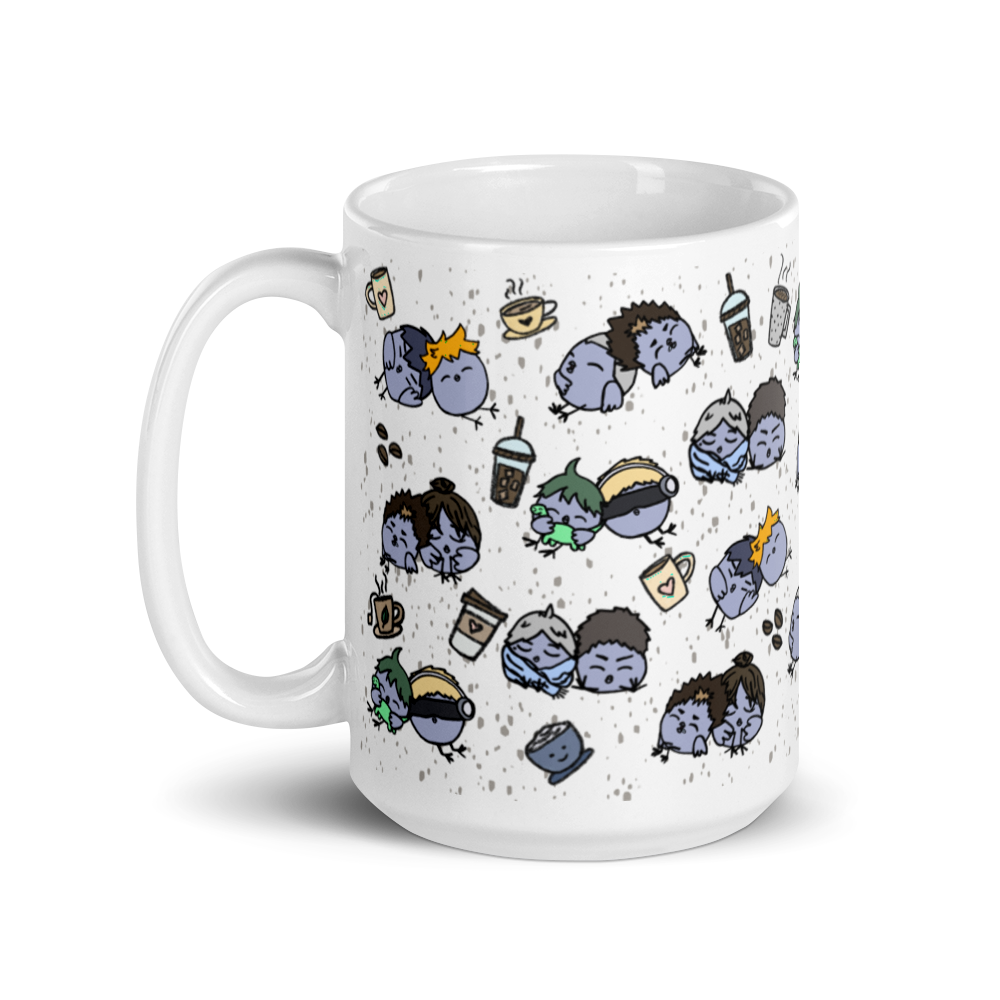 KRSN Chibi Crows mug