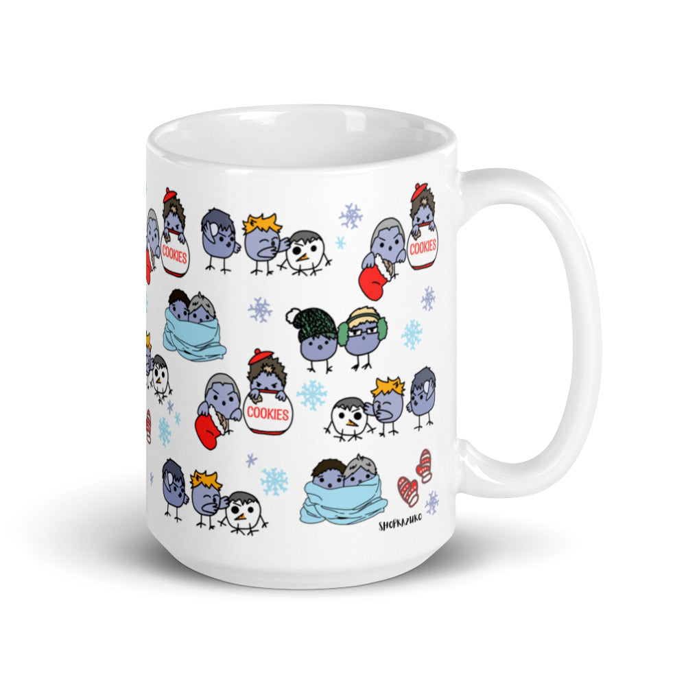 Crows Christmas Coffee Mug