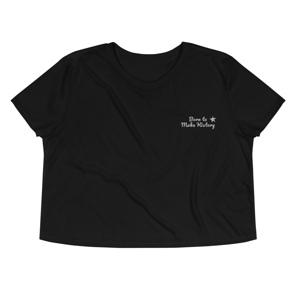 History Maker Embroidered Crop