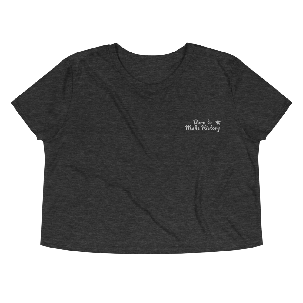 History Maker Embroidered Crop