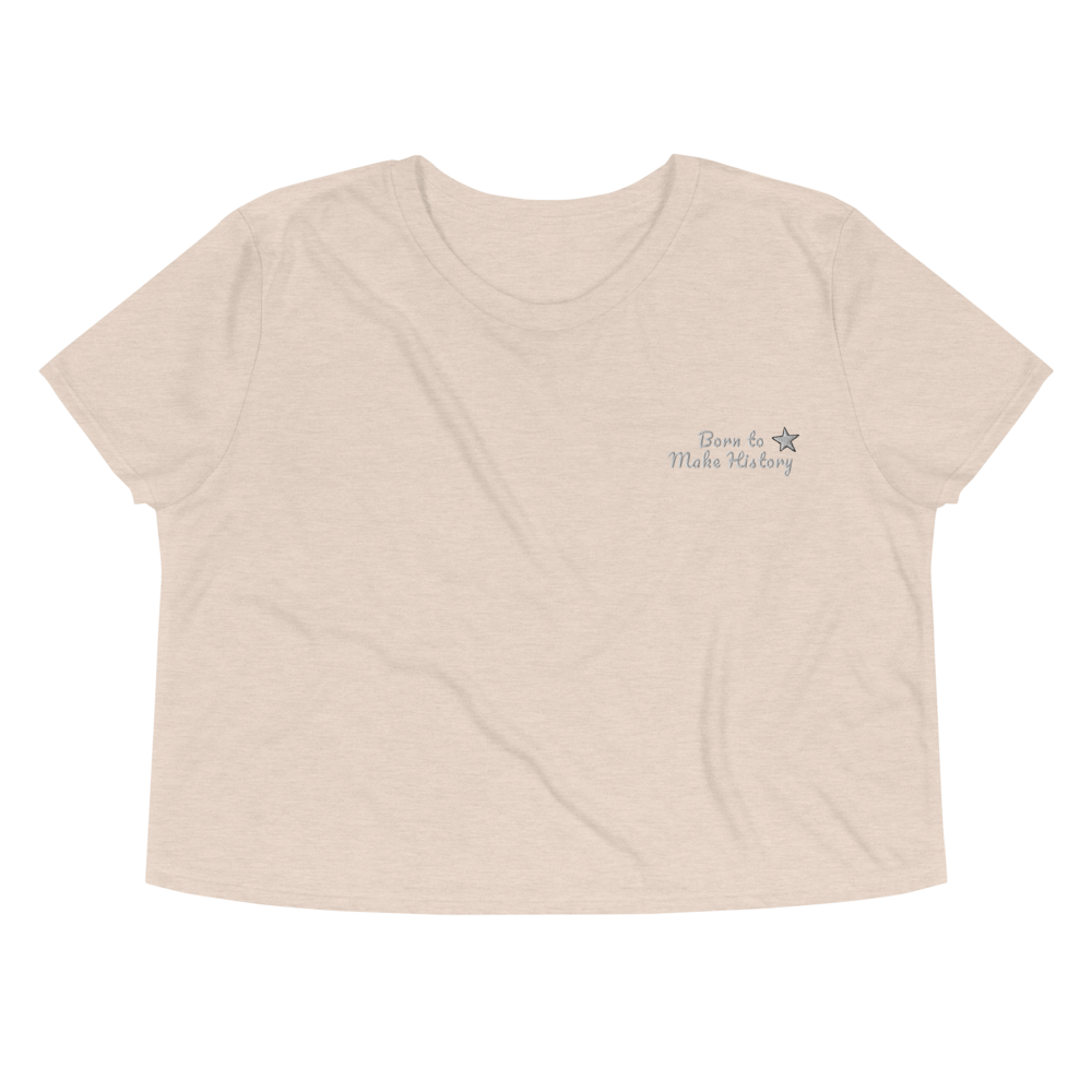 History Maker Embroidered Crop