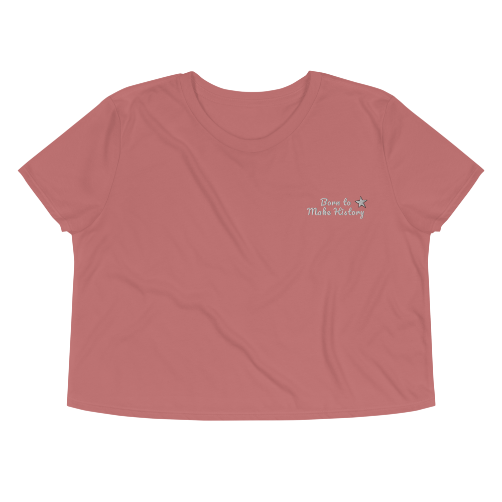 History Maker Embroidered Crop