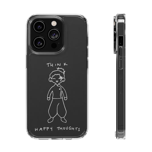 Think Happy Thoughts Phone Case (White)