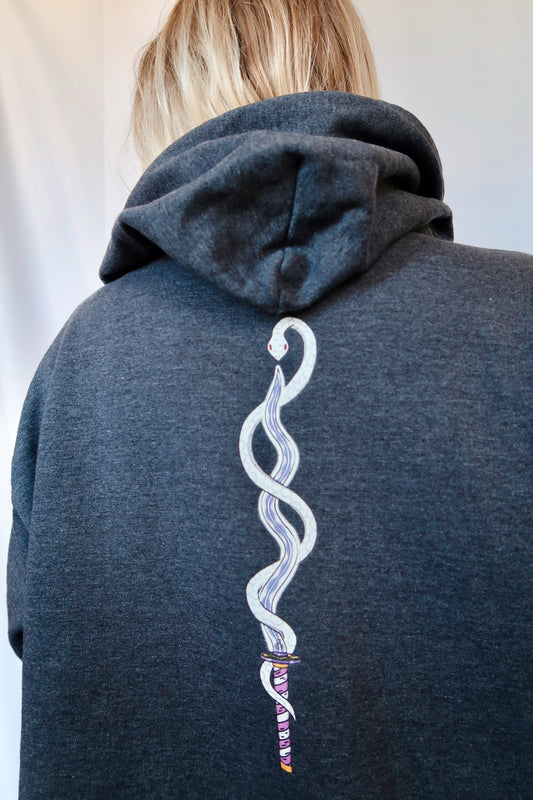 Serpent Katana Zip-Up Hoodie