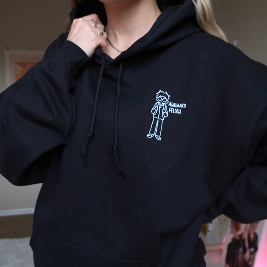 Awkward Fellow Derpy Embroidered Hoodie