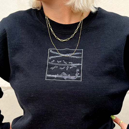 Trio Katanas – Sweatshirt (Embroidered)