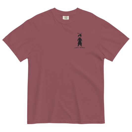 Think Happy Thoughts Embroidered T-Shirt