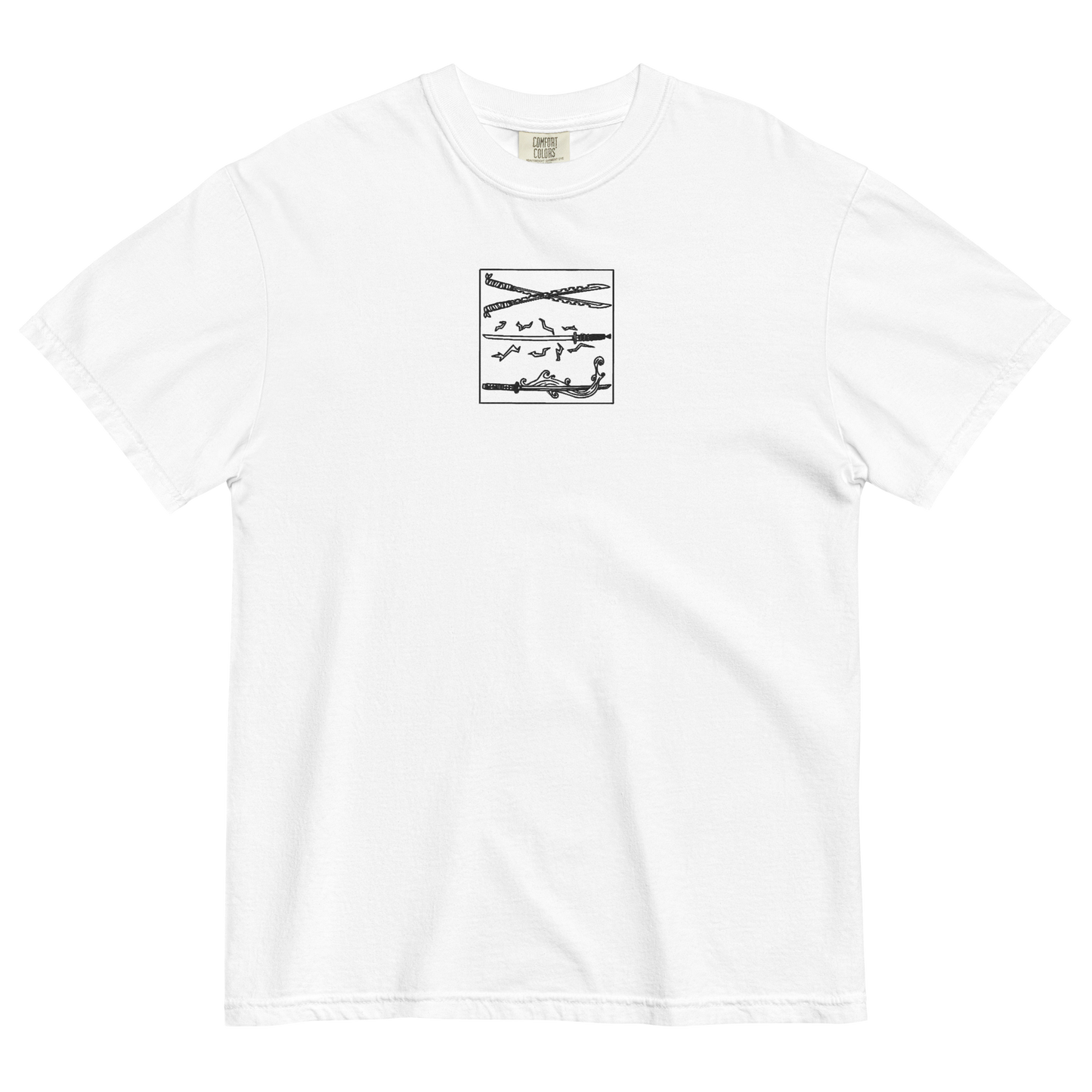 Embroidered Katanas T-Shirt
