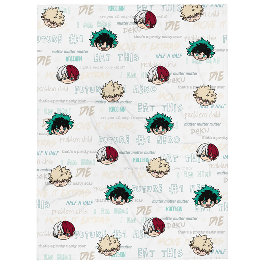 Heroes Chibi Throw Blanket