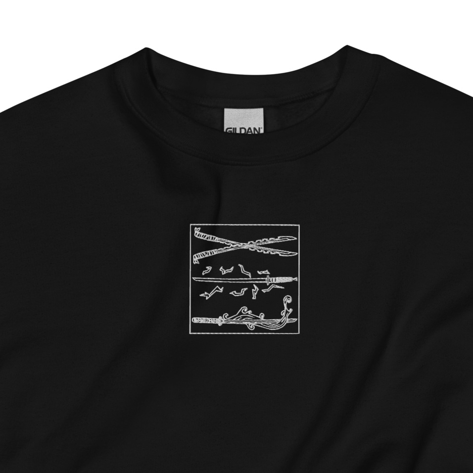 Embroidered Katanas Sweatshirt