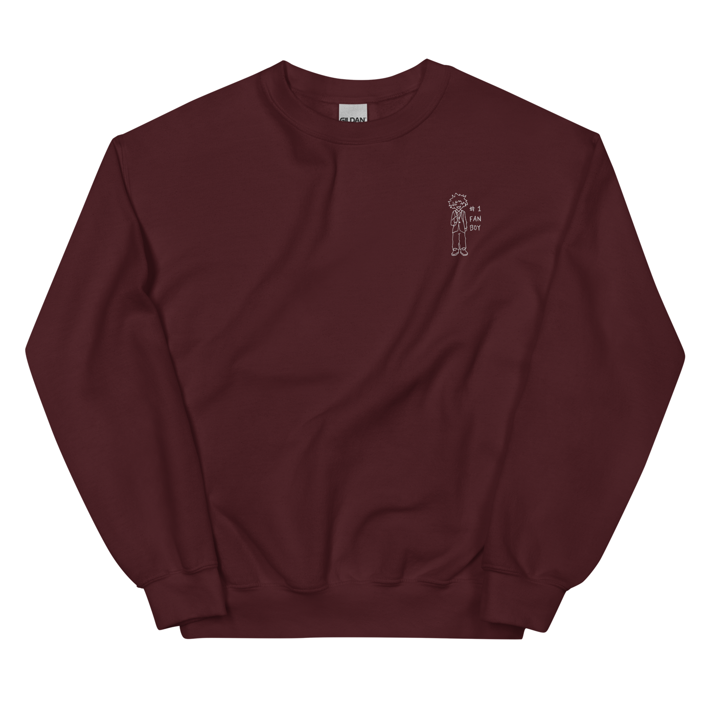 #1 Fan Boy Derpy Embroidered Sweatshirt
