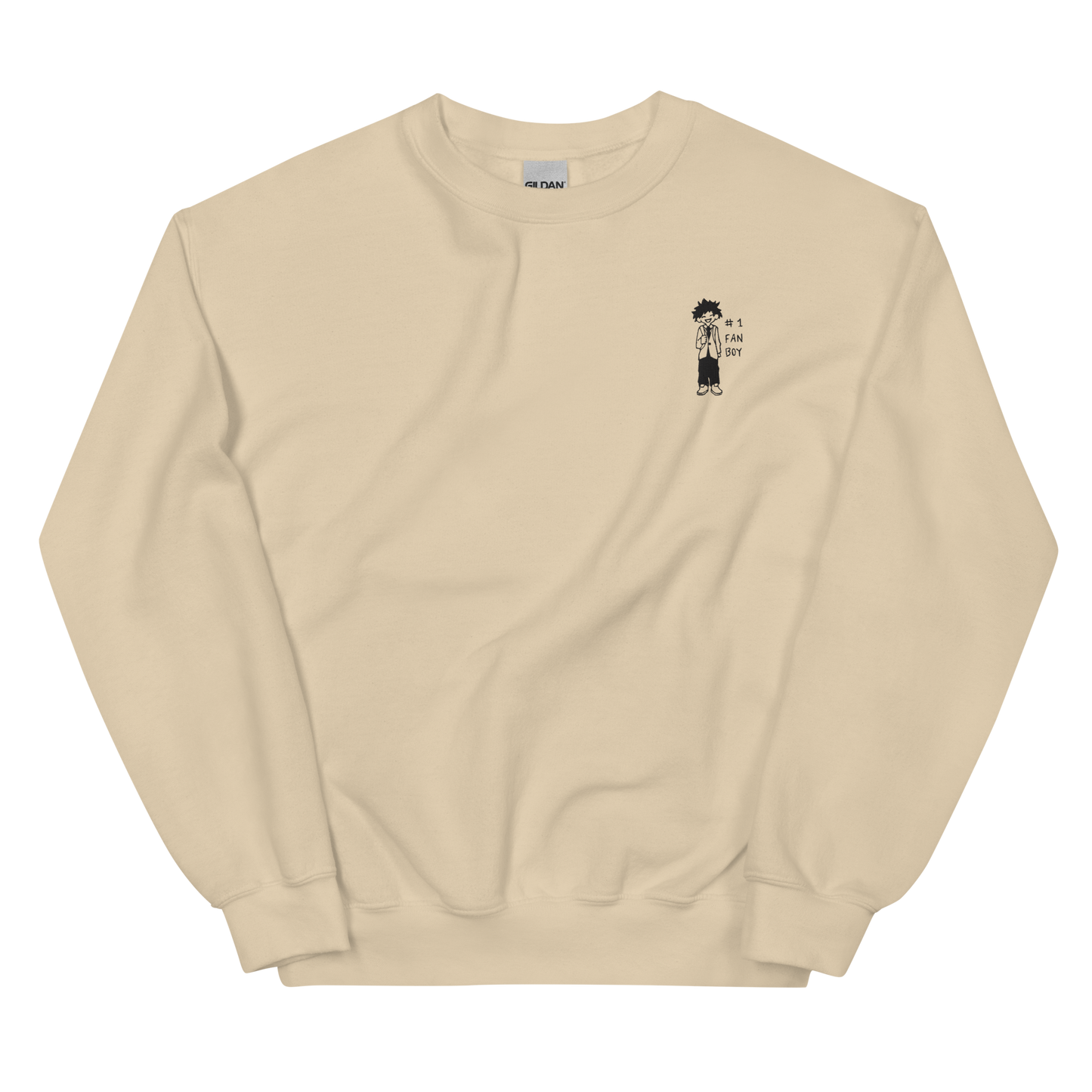 #1 Fan Boy Derpy Embroidered Sweatshirt
