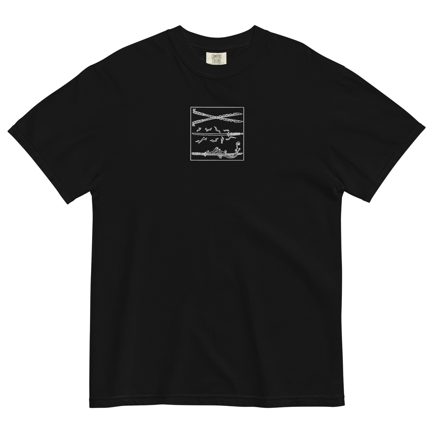 Embroidered Katanas T-Shirt