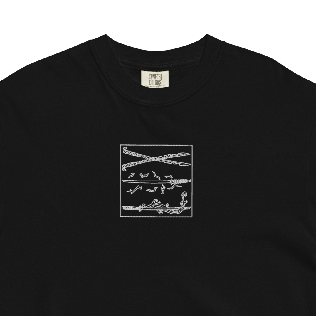 Embroidered Katanas T-Shirt
