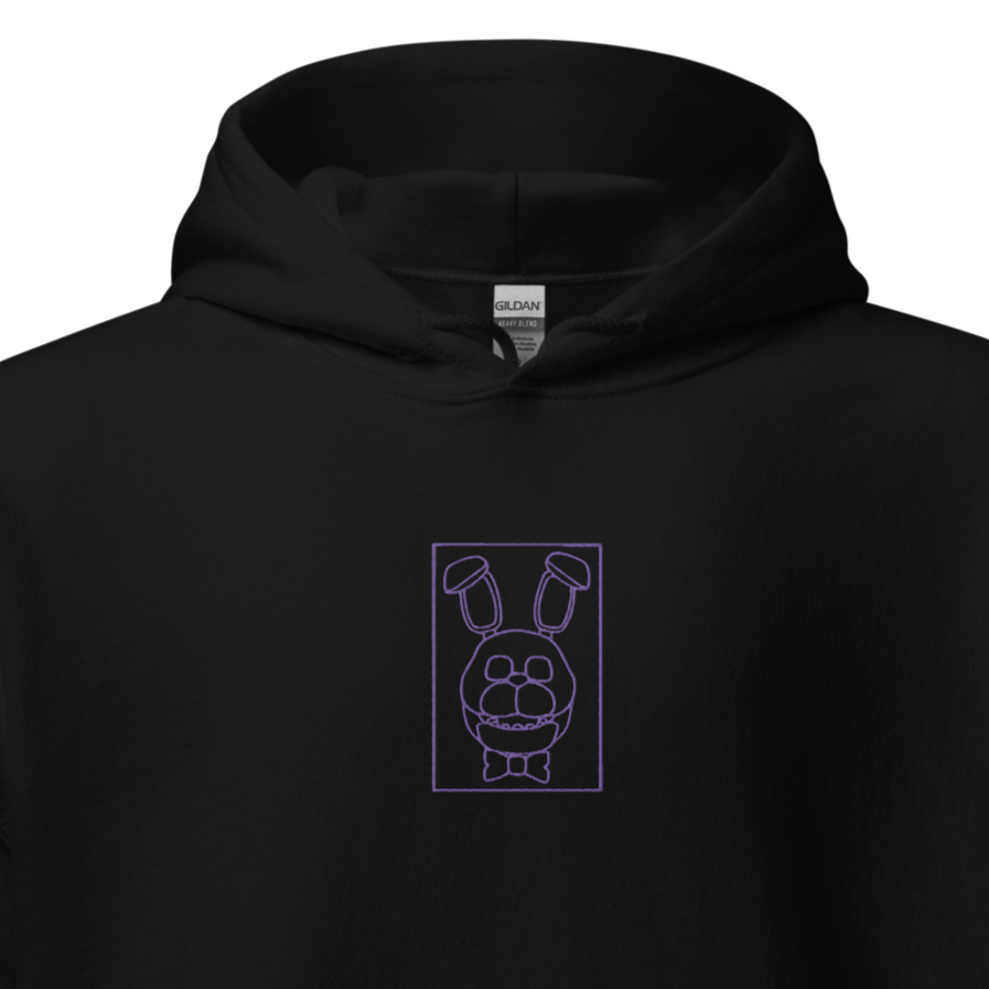 Embroidered Animatronic Bunny Hoodie