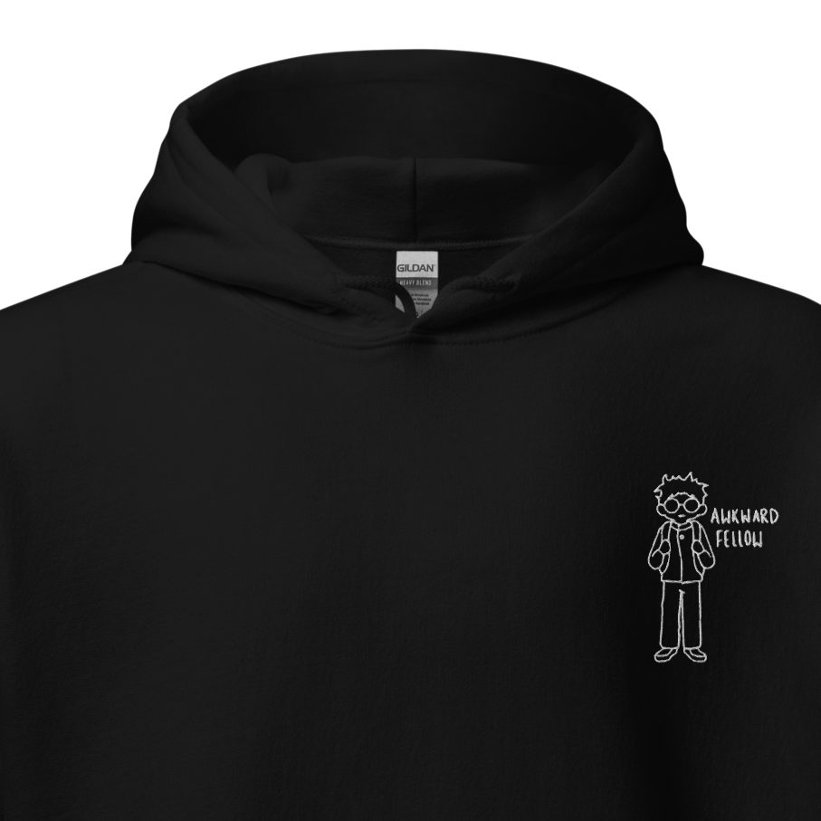 Awkward Fellow Derpy Embroidered Hoodie