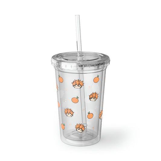 Hinata Orange Spring Acrylic Tumbler with Straw