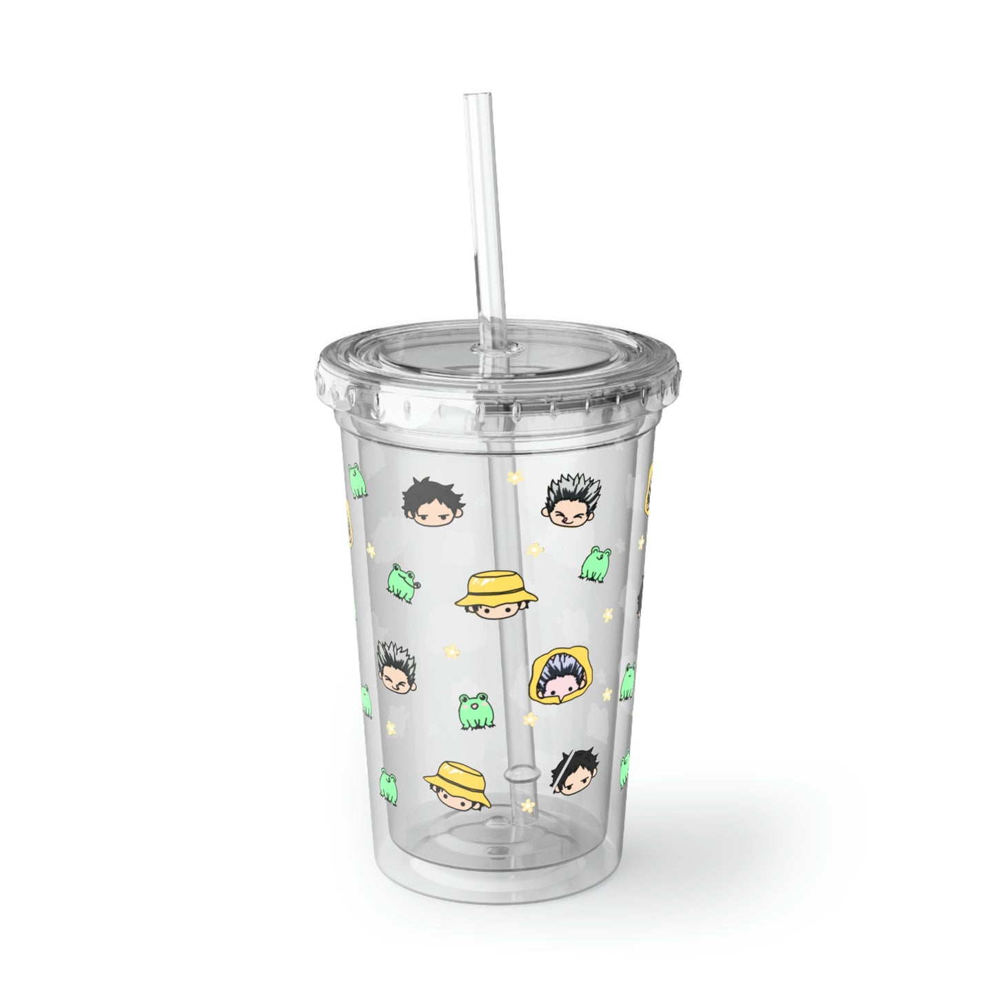 Bokuto x Akaashi Spring Acrylic Tumbler with Straw