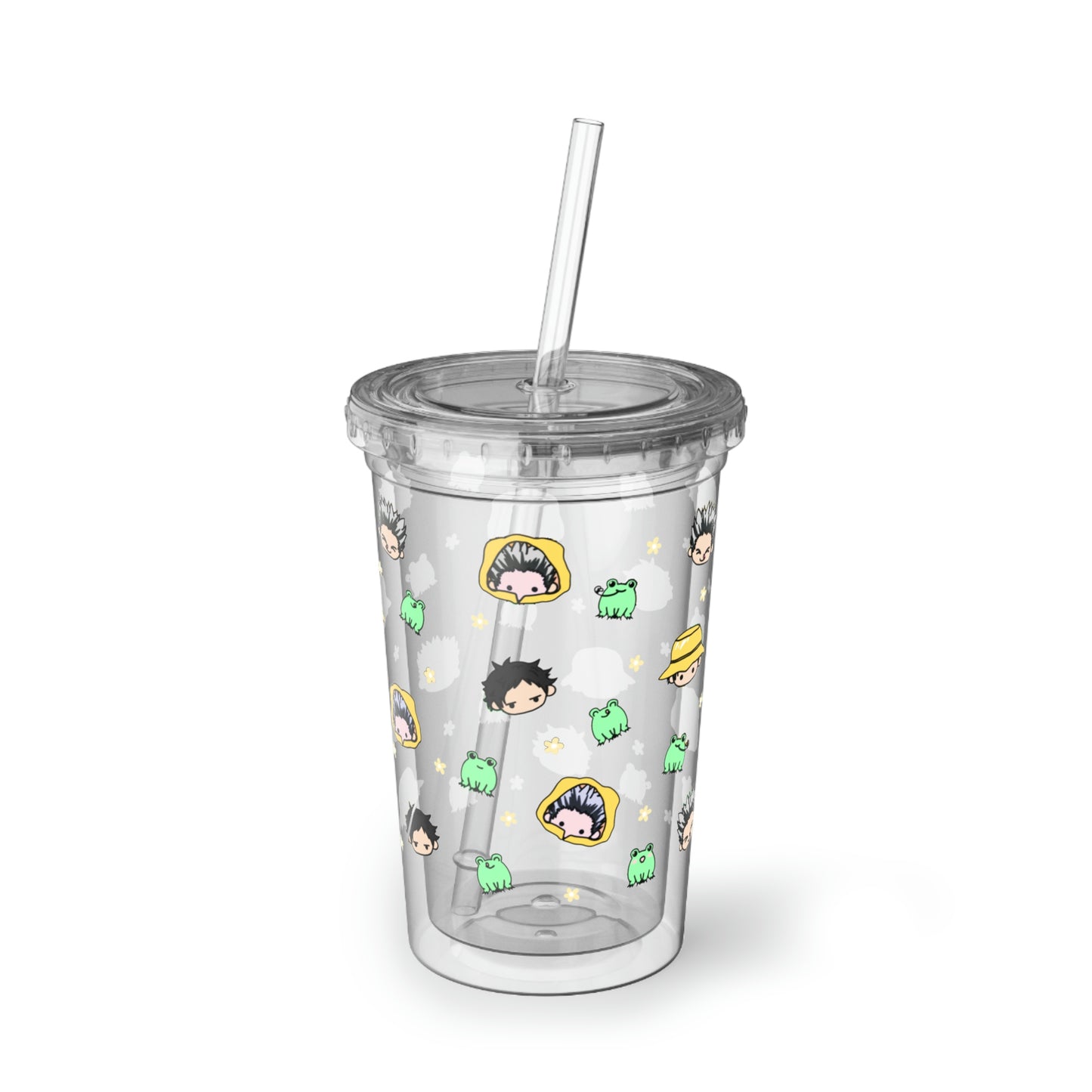 Bokuto x Akaashi Spring Acrylic Tumbler with Straw