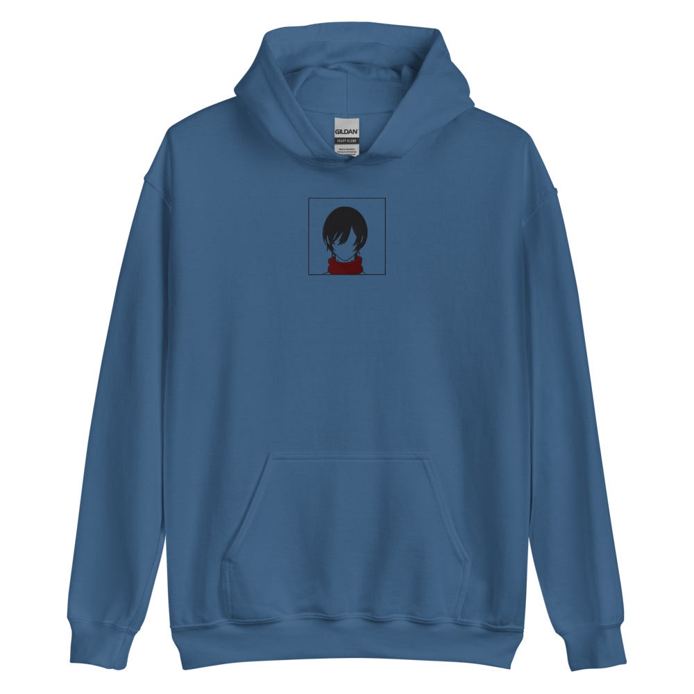 Scarf Girl Embroidered Hoodie