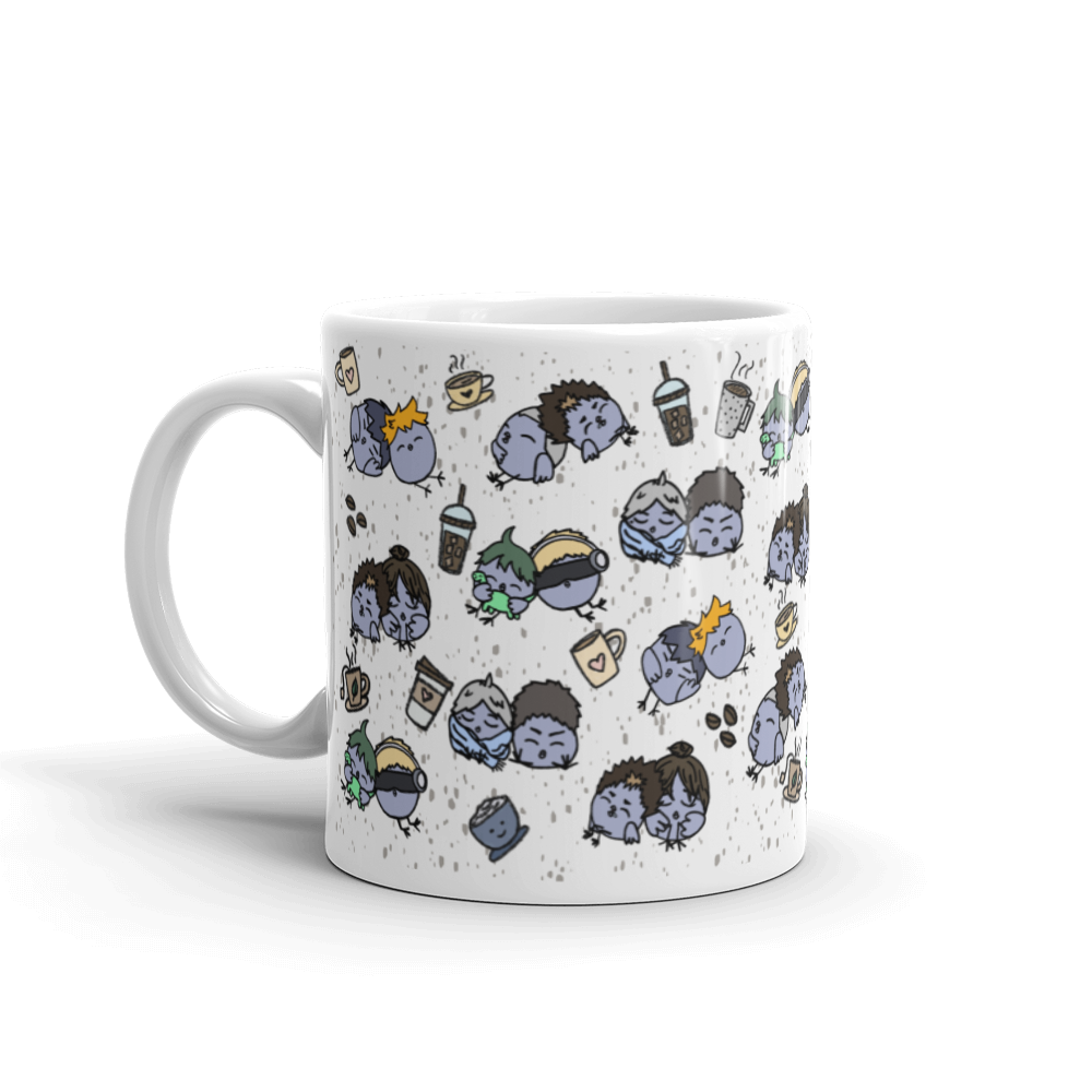 KRSN Chibi Crows mug