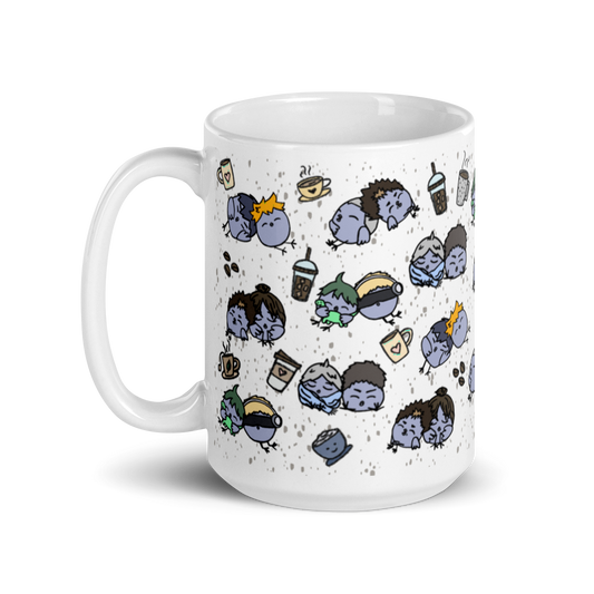 KRSN Chibi Crows mug